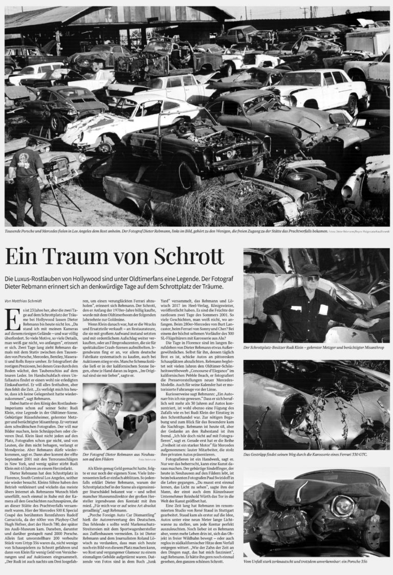 Zeitungsartikel ein Traum vo Schrott Artikel in der Stuttgarter Zeitung